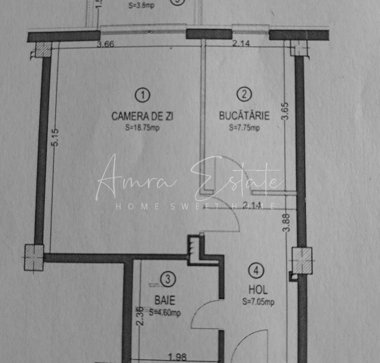 Apartament cu 1 camera in zona Manastur