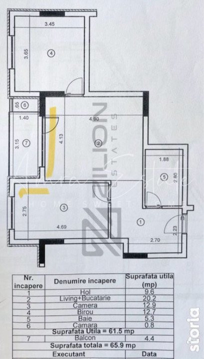 Apartament 3 camere in Floresti str.Avram Iancu